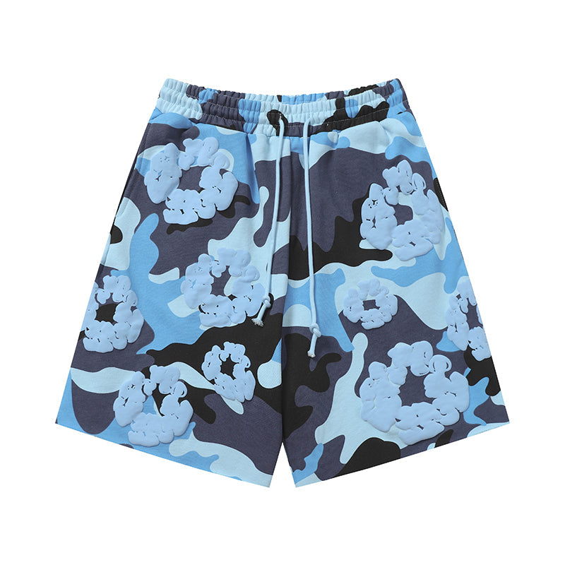 Denim Tears Shorts floral cotton Camouflage