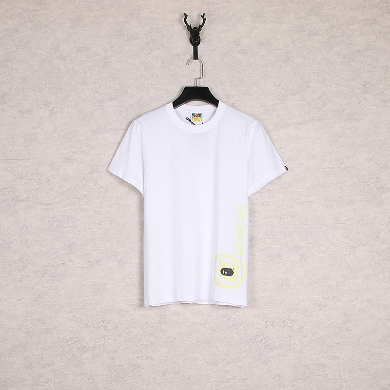 Bathing Ape T-Shirt Printed Casual Round Neck Loose Short Sleeves Short Sleeve Women